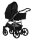 Ansicht von Schräg-Links einesmodernen Kinderwagens mit Babywanne.