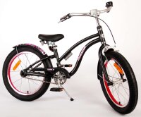 Mattschwarzes Miracle-Fahrrad mit Ständer und bequemem Sattel