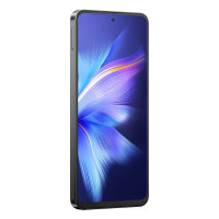 Blackview Shark 9 Smartphone in schwarz - leicht schräge Ansicht der Vorderseite mit 8MP Frontkamera von links