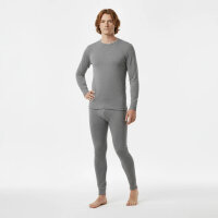 Verpackung: Gaubert Thermo Unterwäsche Set für Herren – in wiederverschließbarem Beutel mit Merino-Wollanteil