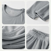 Gaubert Herren Thermo-Unterwäsche Set , Größe M - XXL – Merinowolle, Atmungsaktiv, Temperaturregulierend & Geruchshemmend - Schwarz