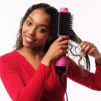 Revlon Salon One-Step Haartrockner & Volumiser – Pink Edition, Ionen- & Keramiktechnologie, 2-in-1 Stylingbürste für Glanz & Volumen