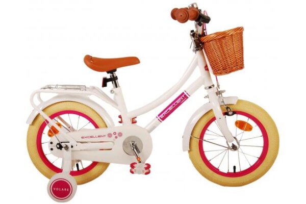 Volare Excellent 14-Zoll-Kinderfahrrad mit Handbremse und Rücktrittbremse