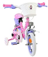 Volare Disney Minnie – die süßeste Minnie aller Zeiten! Kinderfahrrad - Mädchen - 12 Zoll - Rosa - Zwei Handbremsen