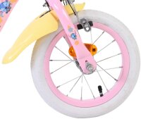 Volare Disney Stitch Kinderfahrrad – Mädchen – 12 Zoll – Zwei Handbremsen – Rosa