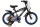 Volare Batman Kinderfahrrad - Jungen - 14 Zoll - Schwarz - Zwei Handbremsen
