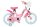 Volare Disney Princess Kinderfahrrad - Mädchen - 14 Zoll - Rosa - Zwei Handbremsen