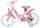 Volare Disney Princess Kinderfahrrad - Mädchen - 14 Zoll - Rosa - Zwei Handbremsen