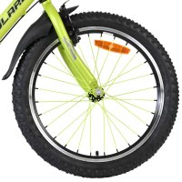 Volare Rocky Kinderfahrrad - 20 Zoll - 3 Gänge - Grün/Grau