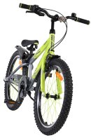 Volare Rocky Kinderfahrrad - 20 Zoll - 3 Gänge - Grün/Grau