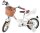 Volare Blossom Kinderfahrrad - Mädchen - 12 Zoll - Weiß