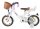 Volare Blossom Kinderfahrrad - Mädchen - 12 Zoll - Weiß - Zwei Handbremsen