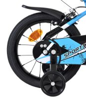 Volare Sportivo Kinderfahrrad - Jungen - 14 Zoll - Blau/Schwarz