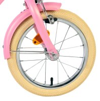 Volare Blossom Kinderfahrrad - Mädchen - 14 Zoll - Rosa - Zwei Handbremsen