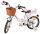 Volare Blossom Kinderfahrrad - Mädchen - 14 Zoll - Weiß - Zwei Handbremsen
