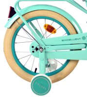 Volare Excellent Kinderfahrrad - Mädchen - 16 Zoll - Grün - 95 % zusammengebaut