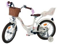 Volare Blossom Kinderfahrrad - Mädchen - 16 Zoll - Weiß