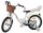 Volare Blossom Kinderfahrrad - Mädchen - 16 Zoll - Weiß
