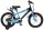 Volare Sportivo Kinderfahrrad - Jungen - 16 Zoll - Blau Schwarz - Zwei Handbremsen
