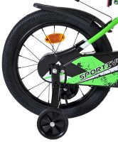 Volare Sportivo Kinderfahrrad - Jungen - 16 Zoll - Grün Schwarz