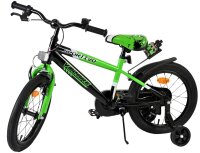 Volare Sportivo Kinderfahrrad - Jungen - 16 Zoll - Grün Schwarz