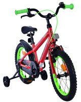 Volare Rocky Kinderfahrrad - Jungen - 16 Zoll - Rot
