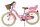 Volare Blossom Kinderfahrrad - Mädchen - 18 Zoll - Rosa - Zwei Handbremsen