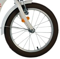 Volare Blossom Kinderfahrrad - Mädchen - 18 Zoll - Weiß - Zwei Handbremsen