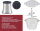 Beper P102ROB001 Glas-Zerkleinerer 1,5 L, 500 W Küchenhäcksler, Universalmixer, Edelstahl-Klingen, 2 Geschwindigkeiten, rutschfeste Basis, Lebensmittel zerkleinern