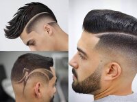 Anwendungsbeispiele für Haarmuster die mit dem Beper P304CAP001 Haarschneider & Barttrimmer möglich sind