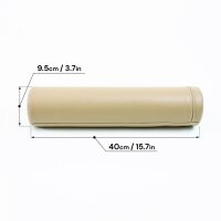 Langer, beige Aufbewahrungshalter mit Maßen in...