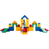Bunte Schaumstoffbausteine zum Spielen und Klettern...
