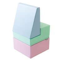 Bunte, stapelbare Schaumstoffblöcke in Pastellfarben für Kinder