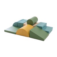 Bunte Schaumstoffbausteine in verschiedenen Formen...