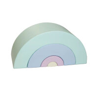 Bunte, geschichtete Regenbogenform aus weichem Material...