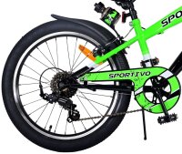 Fahrrad mit Reflektoren an Rädern und Vorder- und Rückseite