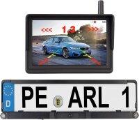 B-WARE - Lescars Solar-Funk-HD-Rückfahrkamera...