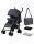 MoMi AKIRA Kinderwagen in gewählter Farbe - mit Faltmechanismus