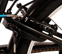Volare Thombike Kinderfahrrad - Jungen - 24 Zoll - Schwarz Blau - Zweihandbremsen
