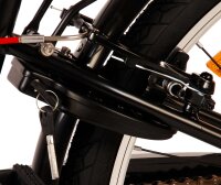 Volare Thombike Kinderfahrrad - Jungen - 24 Zoll - Schwarz Rot - Zweihandbremsen