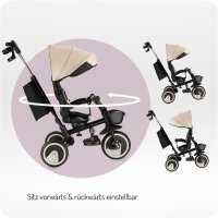 Drehbarkeit des Sitzes vom MoMi IVI Dreirad