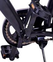 Mitwachsendes Fahrrad dank langer Sattelstütze