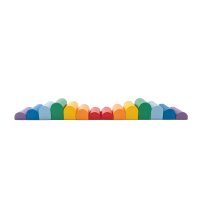 Bunte Schaumstoffbausteine in geschwungener Form für...