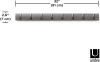 Umbra Hooks Flip 8 318858-1045 Garderobenhaken GRY/PWT Wandhaken Kleiderhaken Kleideraufhänger