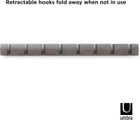 Umbra Hooks Flip 8 318858-1045 Garderobenhaken GRY/PWT Wandhaken Kleiderhaken Kleideraufhänger