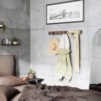 Umbra Hooks Flip 8 318858-1045 Garderobenhaken GRY/PWT Wandhaken Kleiderhaken Kleideraufhänger