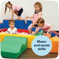 IGLU Ball Play Heaven - Mehrfarbig - Bällebad Rahmen für Kinder zwischen 1-7 Jahre (ohne Füllung)