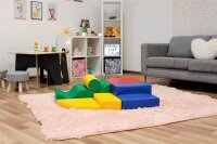 IGLU SET 28 Explorer - in verschiedenen Farben - Bunte Schaumstoff-Klettermodule/Bausteine für Kinder