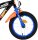 Volare Hot Wheels 14 Zoll Kinderfahrrad für Jungen - in Schwarz, Orange und Blau
