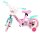 Kinderfahrrad in Pink und Türkis mit Korb und Stützrädern